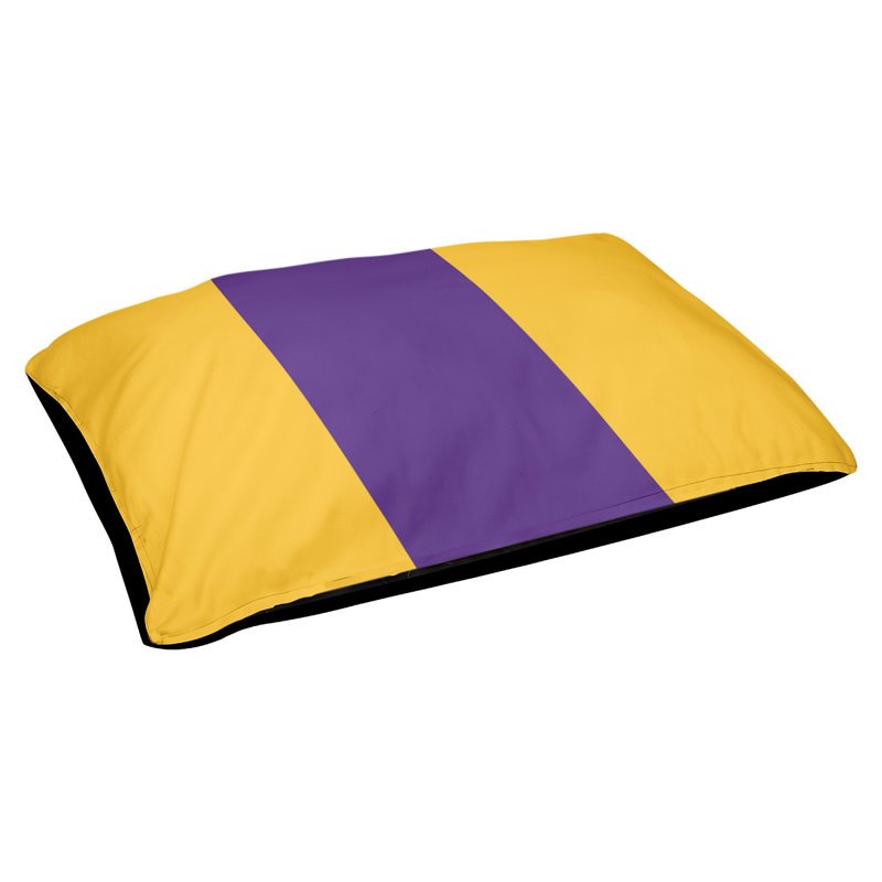 Coussin Detroit, Gold/Purple, Medium (28" W x 18" D x 6" H)