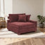 Fauteuil rembourré en velours côtelé Milbrey-253430669-235624980