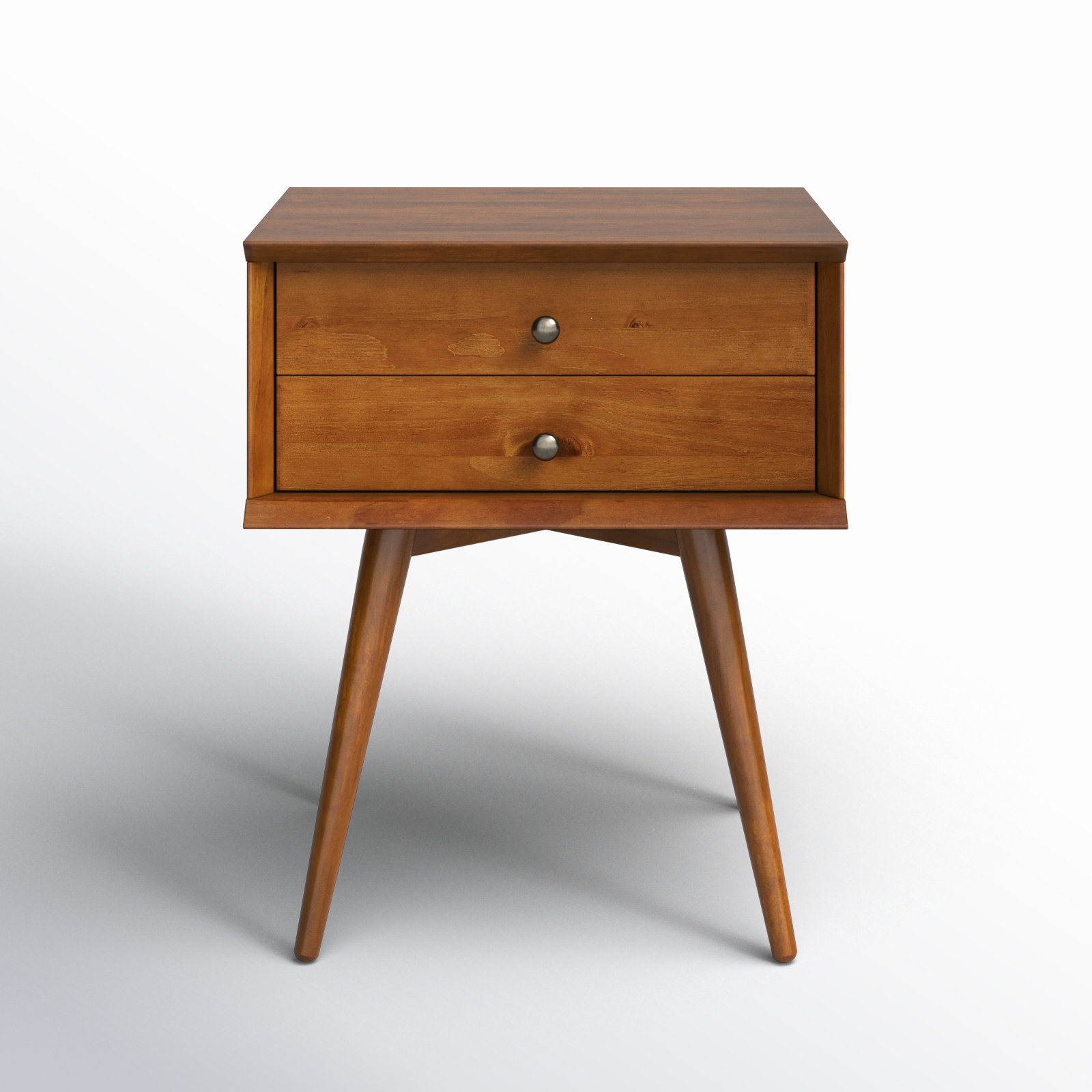 George Oliver 18'' Solid Wood Nightstand