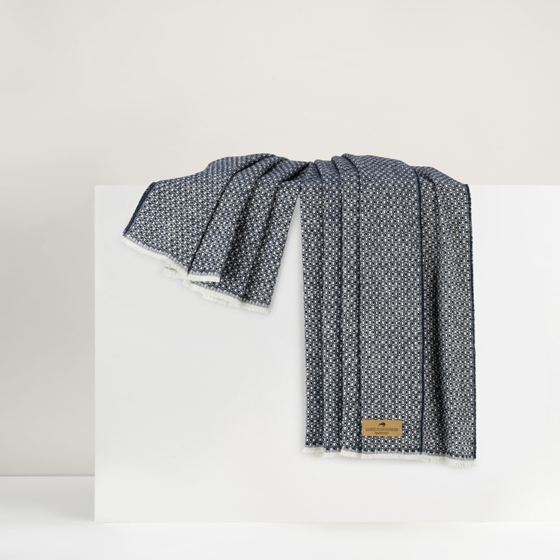 Navy Hudson Valley Throw, Navy