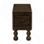 Table de bout en bois massif, table de bout rectangulaire étroite de 23,6 po avec tiroir, table de chevet rétro pour petits espaces, salon, chambre à coucher, assemblage facile, espresso-1944441775