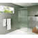 Gaia 38 in. x 78 in. Frameless Fluted Single Fixed Shower Panel