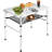 Medium Folding Table,2 Adjustable Height Foldable Table,3Ft Port...