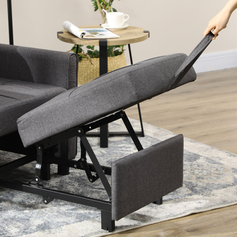 Texovia Single 27.25'' Upholstered Futon Chair,wood