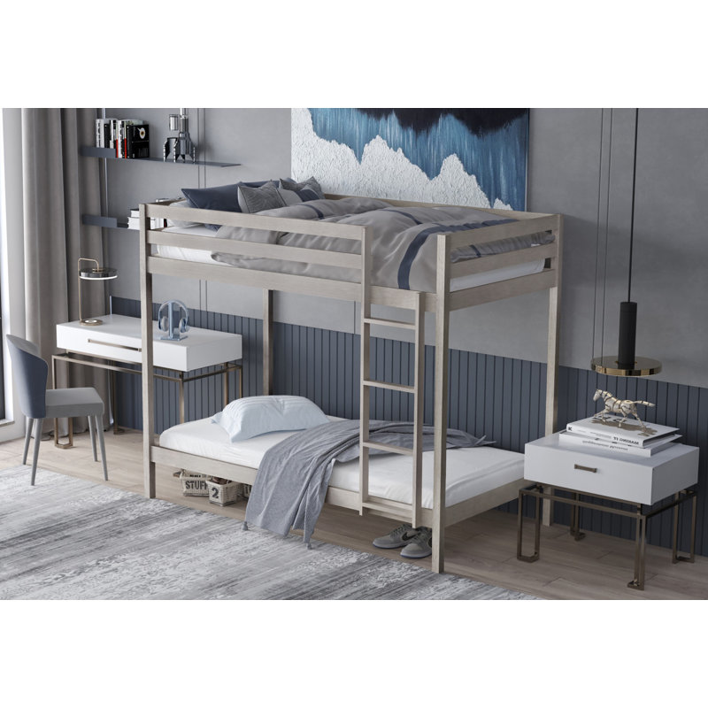 Goodfield Kids Twin Bunk Bed, White