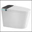 Toilette moderne et intelligente avec siège de bidet intégré, siège d'auto ouverture / fermeture de toilette intelligent, capteur de pied, affichage à DEL, veilleuse, eau chaude et sécheuse, blanc