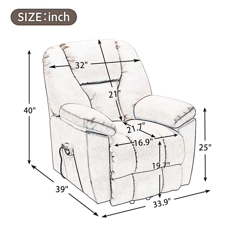 Fauteuil inclinable électrique Hodum