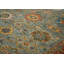 Tapis bleu en laine noué à la main 12 pi 3 po x 15 pi 3 po Oushak-641583268-641583273