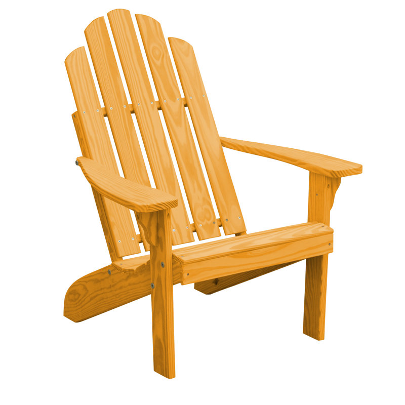 Chaise Adirondack en bois Urich, Teinture naturelle