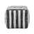 Striped Black/White Polyester