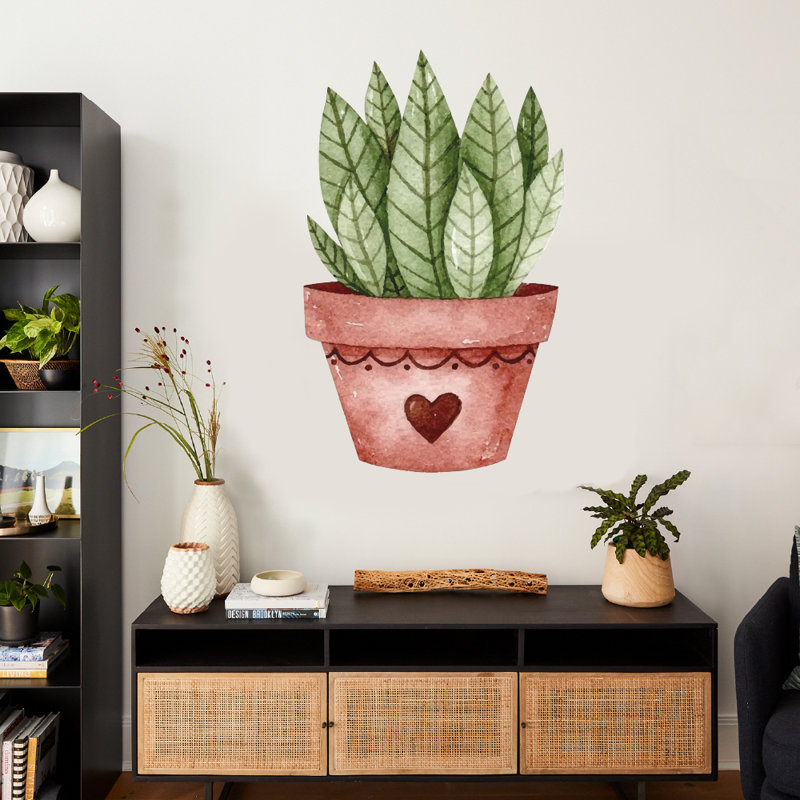 Adhésif décoratif plante