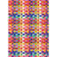 45 cm x 2m Roll Basket Multicolour Sticky Back Plastic Film