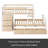 Johnaven Kids Twin Over Twin Bunk Bed-2022899663