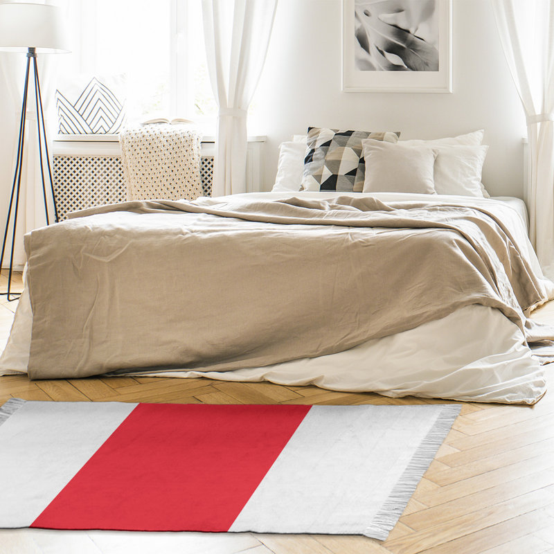 Tapis blanc / rouge Philadelphia, Oui