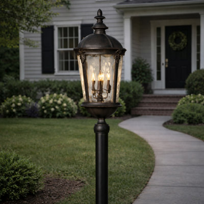 Windsor 30" Four Light Outdoor Post Mount Lantern (Post Sold Separately)