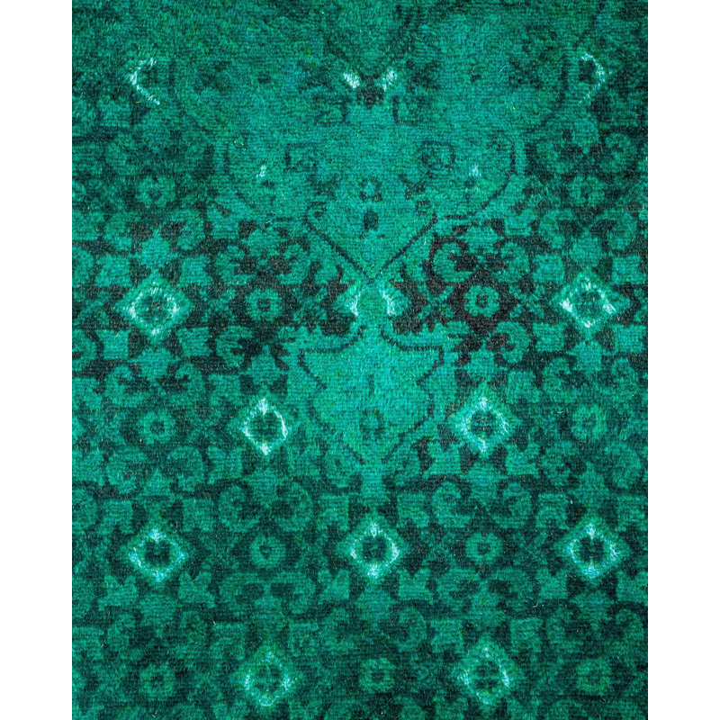 Tapis noué à la main Weirsky - One-of-a-Kind Weirsky - Vert