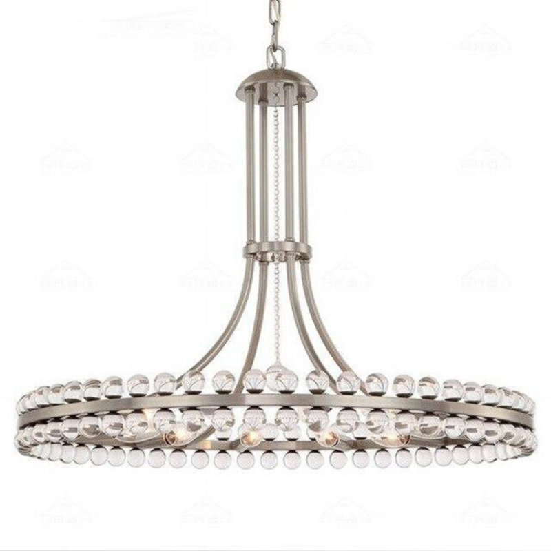 Ashburnham 8 - Light Chandelier, Silver, 65cm H x 78cm W x 78cm D