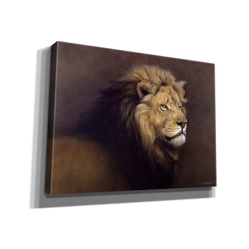 «Epic Graffiti» «Lion Masculin» par Harro Maass, reproduction d'art sur toile «Lion» sur toile par Harro Maass