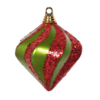 Candy Glitter Swirl Diamond Ornament