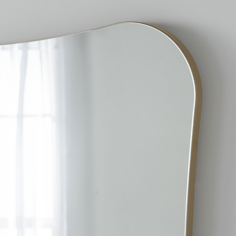 Aleli Asymmetrical Wall Mirror, Gold, 120cm x 80cm