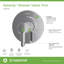 Ensemble de garniture de valve de douche à poignée simple Solariary (valve non incluse)-111139871