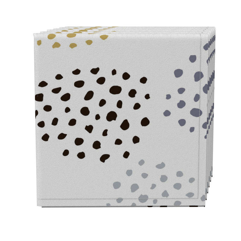 Cotton Twill Abstract Square Napkin