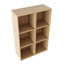 Armoire de rangement murale avec tablettes ouvertes-129339203