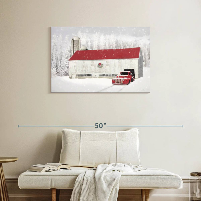 Lilie Wyoming Christmas Barn, H 24 po x l 36 po