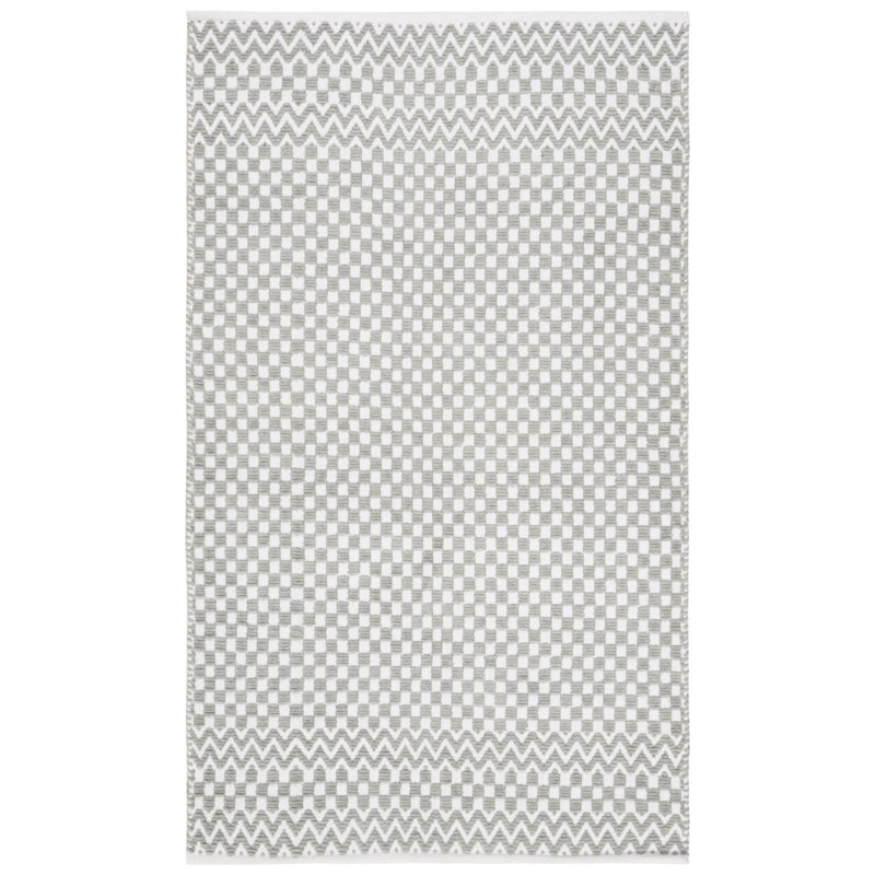 Alpizar Flat Weave Cotton Geometric Rug, Rectangle 4' x 6'