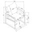 Chaise d'appoint Rosalind-1681474576