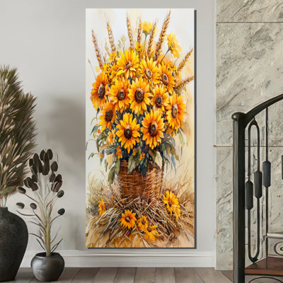 Tournesol de Thompson, arrangement de récolte dorée I - tournesols, art mural