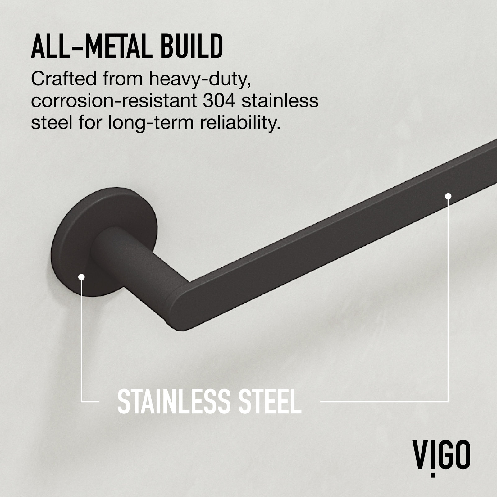 Arden 4-Piece Bathroom Hardware Set, Matte Black