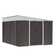 11 ft. W x 9 ft. D Galvanized Steel Storage Shed