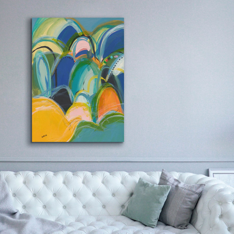 «Break On Through No. 3» par Jan Weiss, art mural sur toile, H 54 po x l 40 po x P 1,5 po