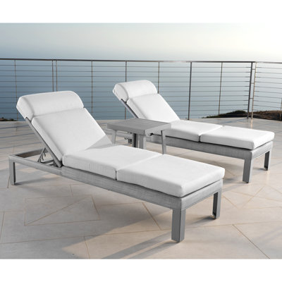 Santrez Sun Lounger Set with Cushions by Latitude Run