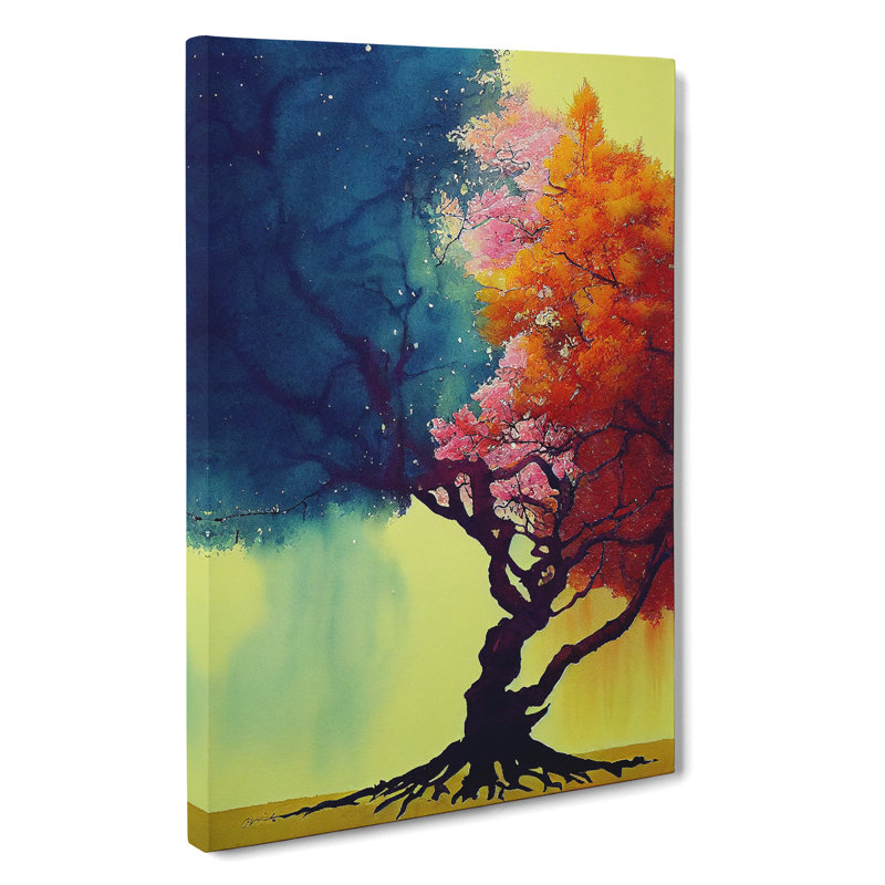 A Painted Tree No.1 - Wrapped Canvas, 50cm H x 35cm W x 3cm D