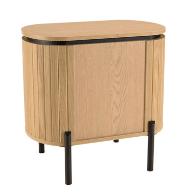 Aliegha 56.5cm W Laminate Bedside Table