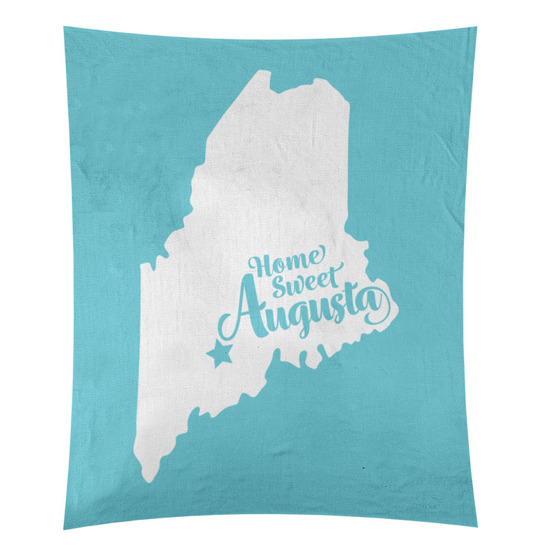 Tapisserie Augusta, Maine, H 80 po x l 68 po, Bleu sarcelle