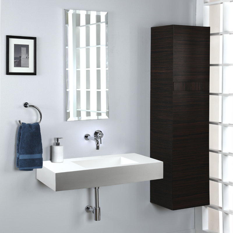Cigno Wall Mounted Bathroom Faucet, Matte Black