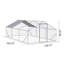 XPT035 Poulailler extérieur en métal grand espace 20 * 10 * 6 pi 3 unités pour une utilisation en extérieur à la ferme