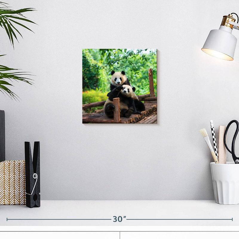Brampt Panda Twins, 10" H x 10" W