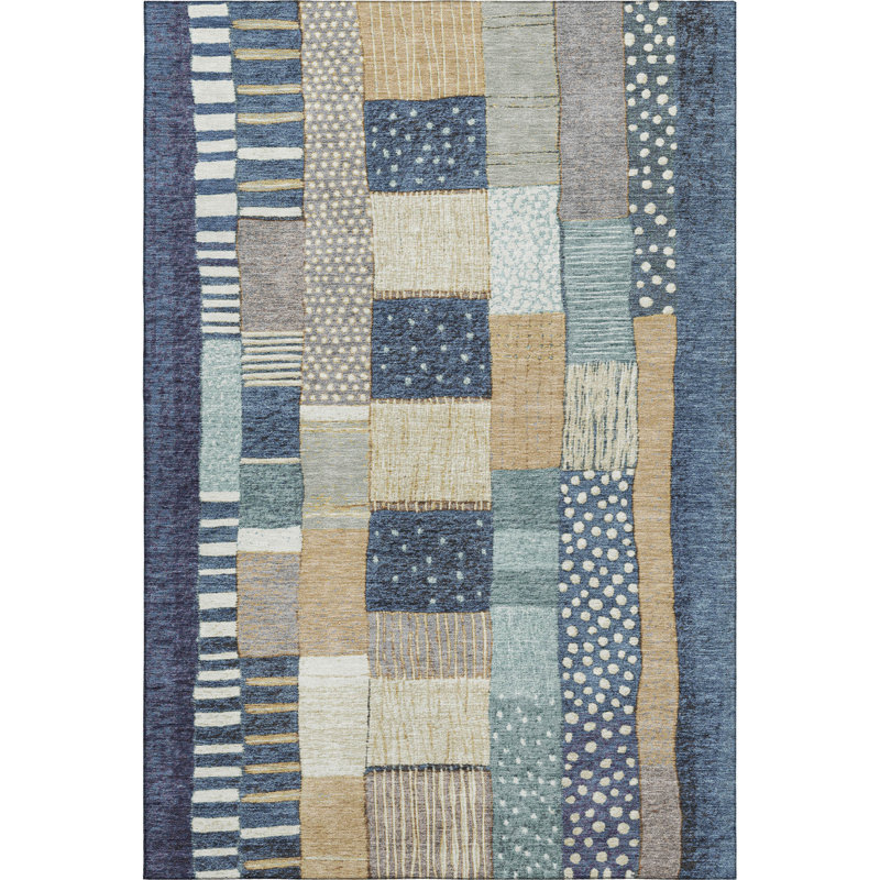 Premium Machine Washable Millbrook AMF1960 Geometric Rug, Rectangle 10' x 14'