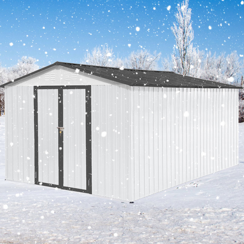 Abri de jardin en métal 10X12 - La construction extérieure défie 10Ftx12ft depuis des années