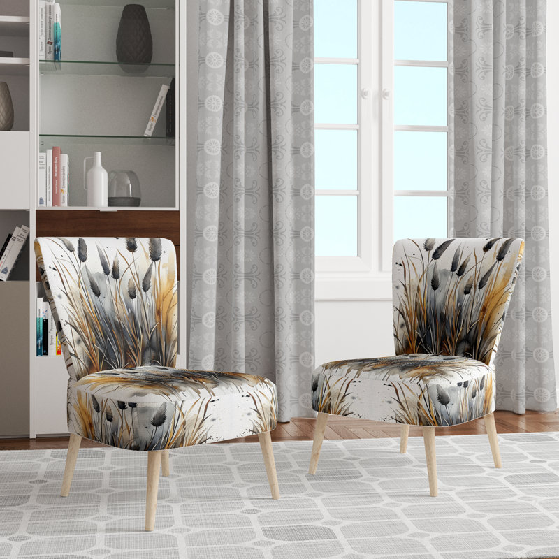 Upholstered Accent Chair, Chaise d'appoint sans accoudoirs