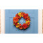 Couronne de fleurs artificielle mamans et marguerites orange 22 pouces