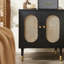 Lille 2 Door Rattan Bedside Cabinet-1693654058