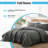 HLC.ME Benji - 3 Piece Quilt Set, Lightweight Bedspread Coverlet Quilt-101298586-101298581