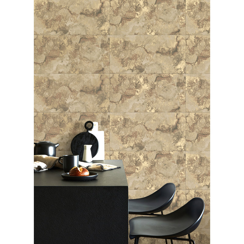 Rouleau de papier peint L 33 pi x l 20,5 po, Brun