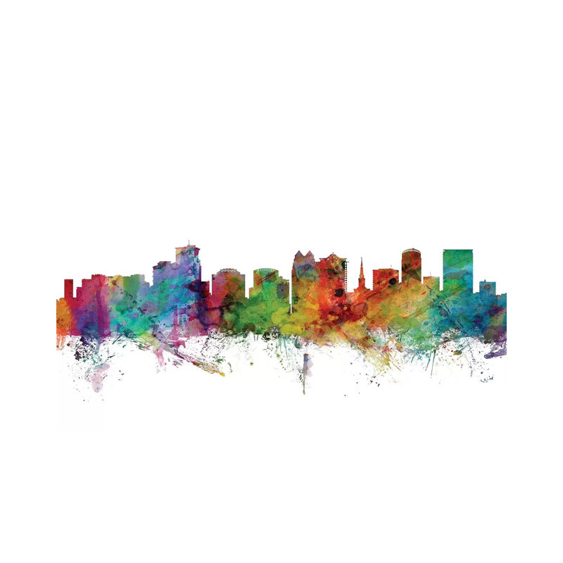 Orlando, Florida Skyline by Michael Tompsett - Wrapped Canvas Gallery-Wrapped Canvas Giclée