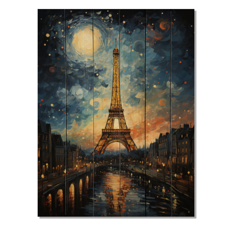 " The Eiffel Tower In 19 Century I ", 40" H x 30" W x 0.78" D